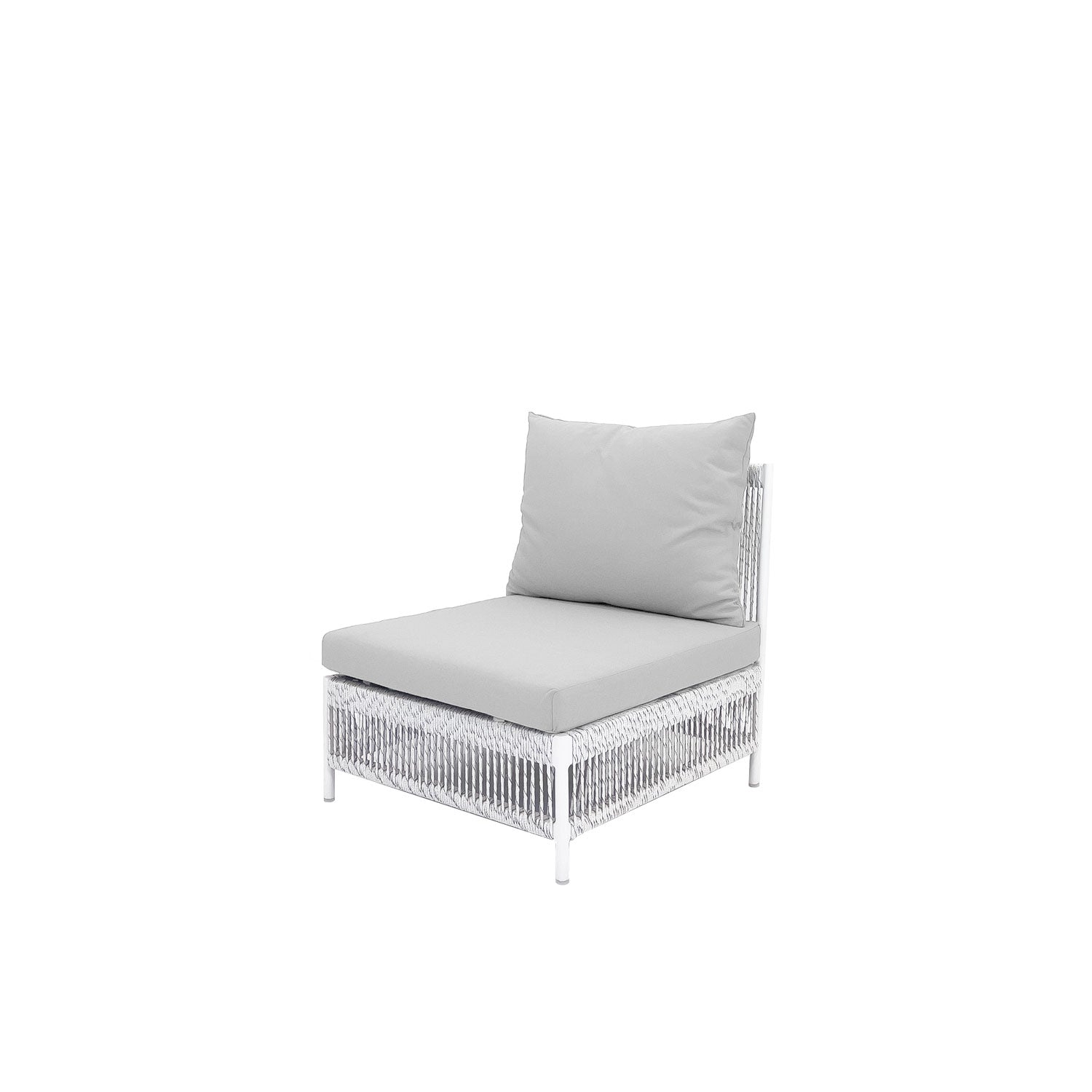 Planar Alu Modular Outdoor Midsection White PT4 - Olefin Grey
