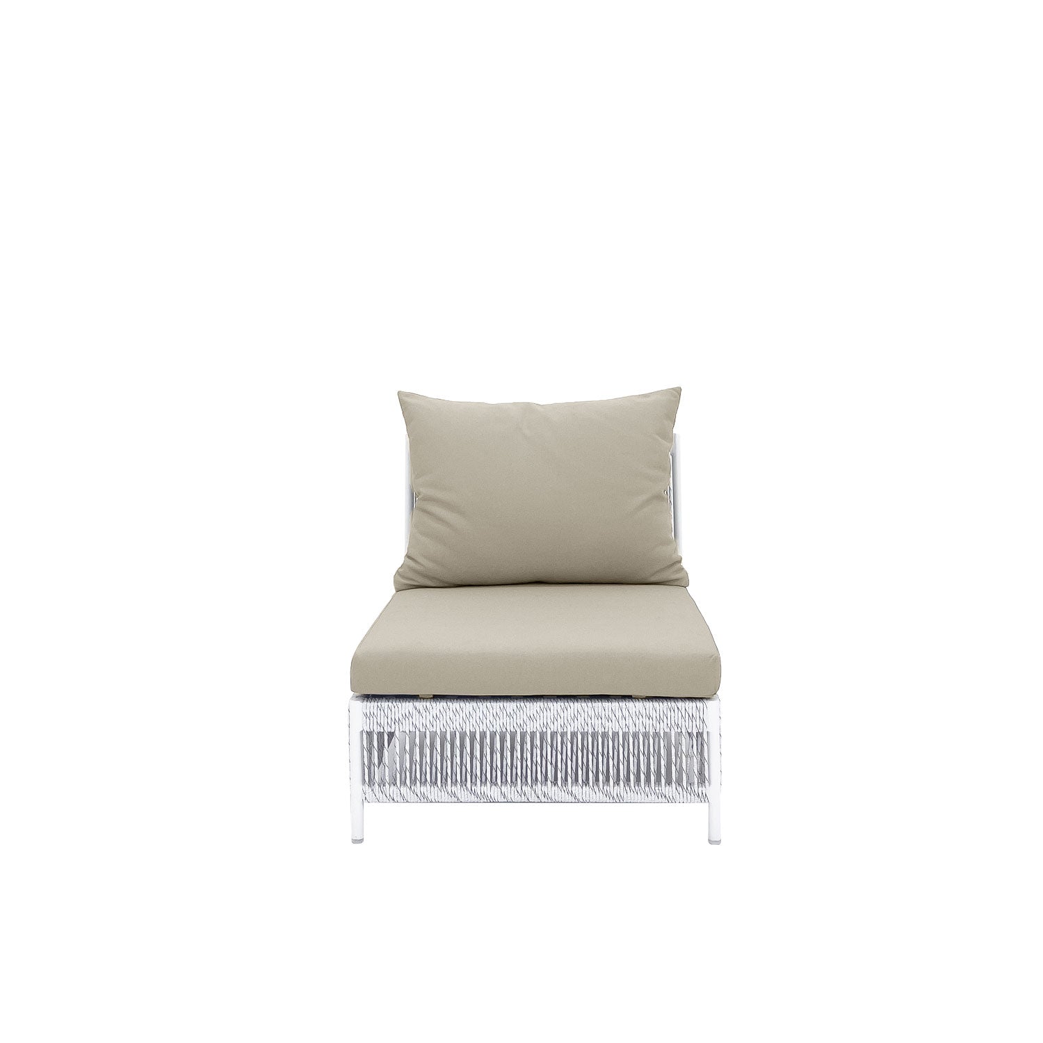 Planar Alu Modular Outdoor Midsection White PT4 - Olefin Taupe