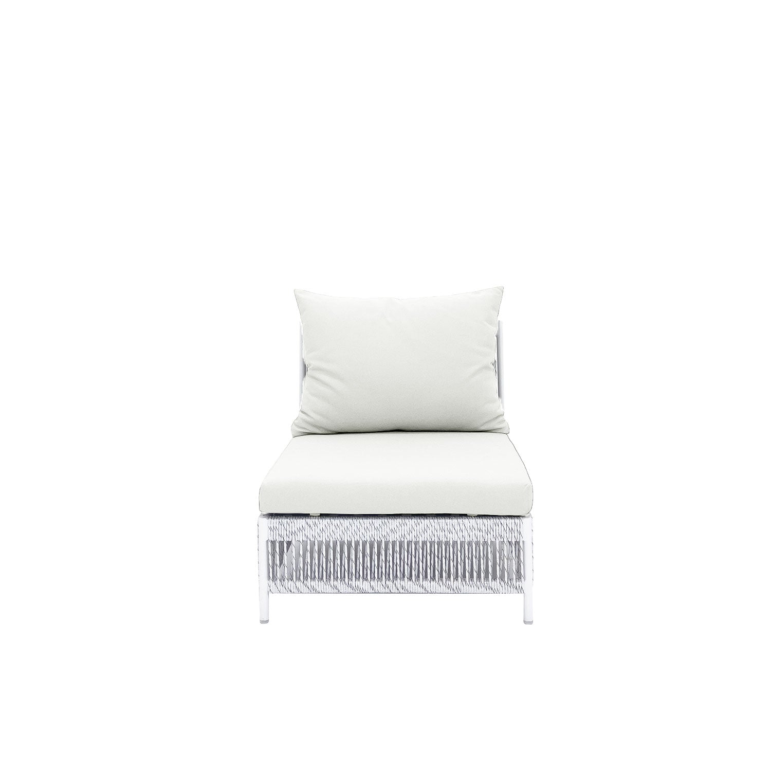 Planar Alu Modular Outdoor Midsection White PT4 - Sunbrella Stone