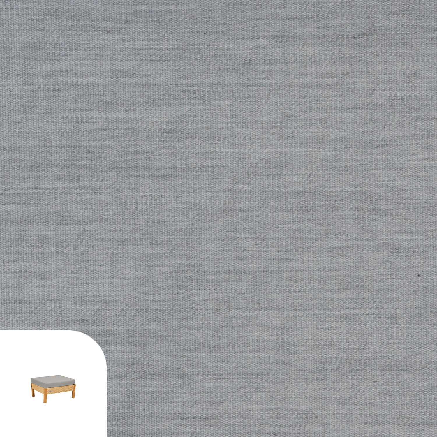 Planar Lounge Cushion Cover Replacement - Ottoman / Sunbrella Granite Grey