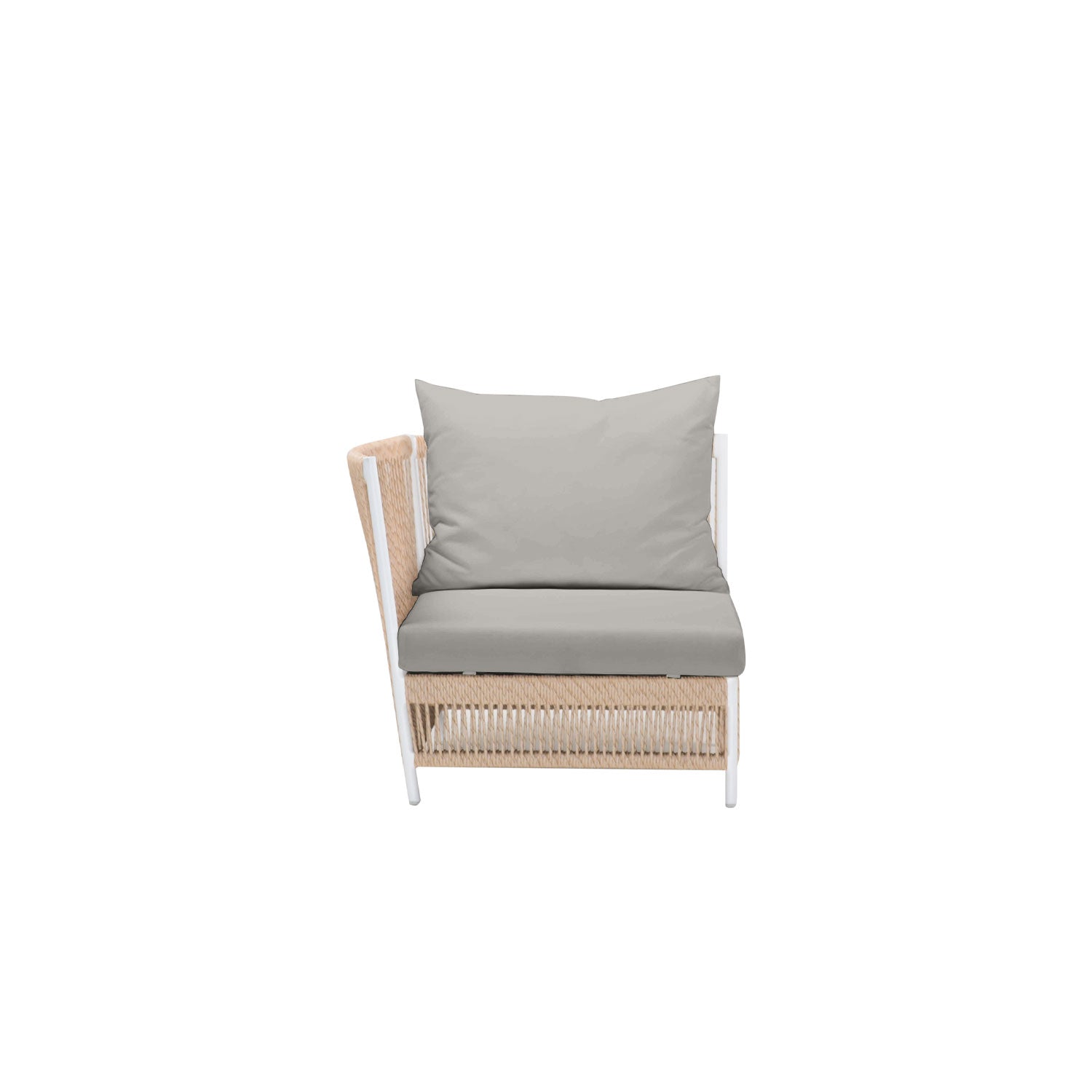 Planar Alu Modular Outdoor Corner White PT1 - Olefin Grey
