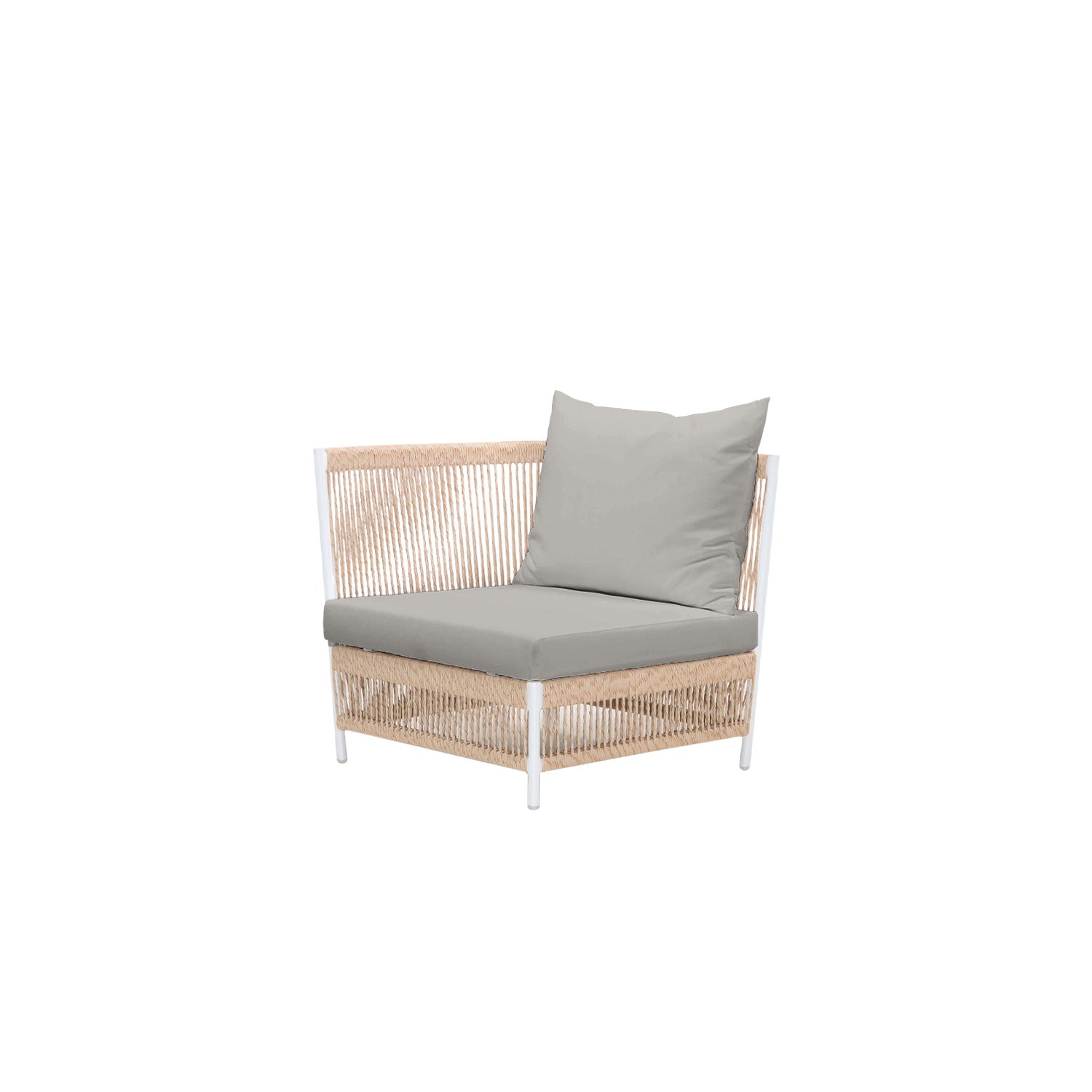 Planar Alu Modular Outdoor Corner White PT1 - Olefin Grey