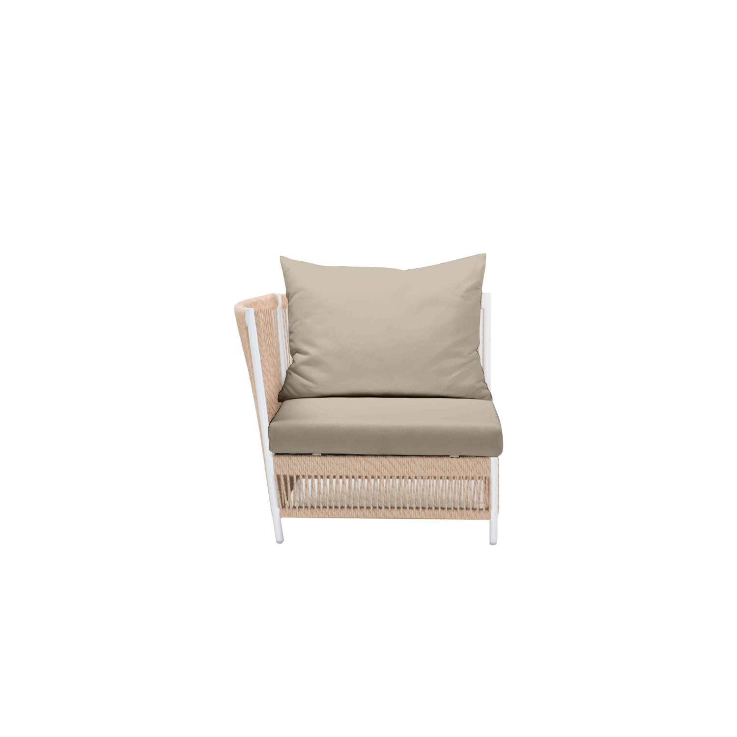 Planar Alu Modular Outdoor Corner White PT1 - Olefin Taupe