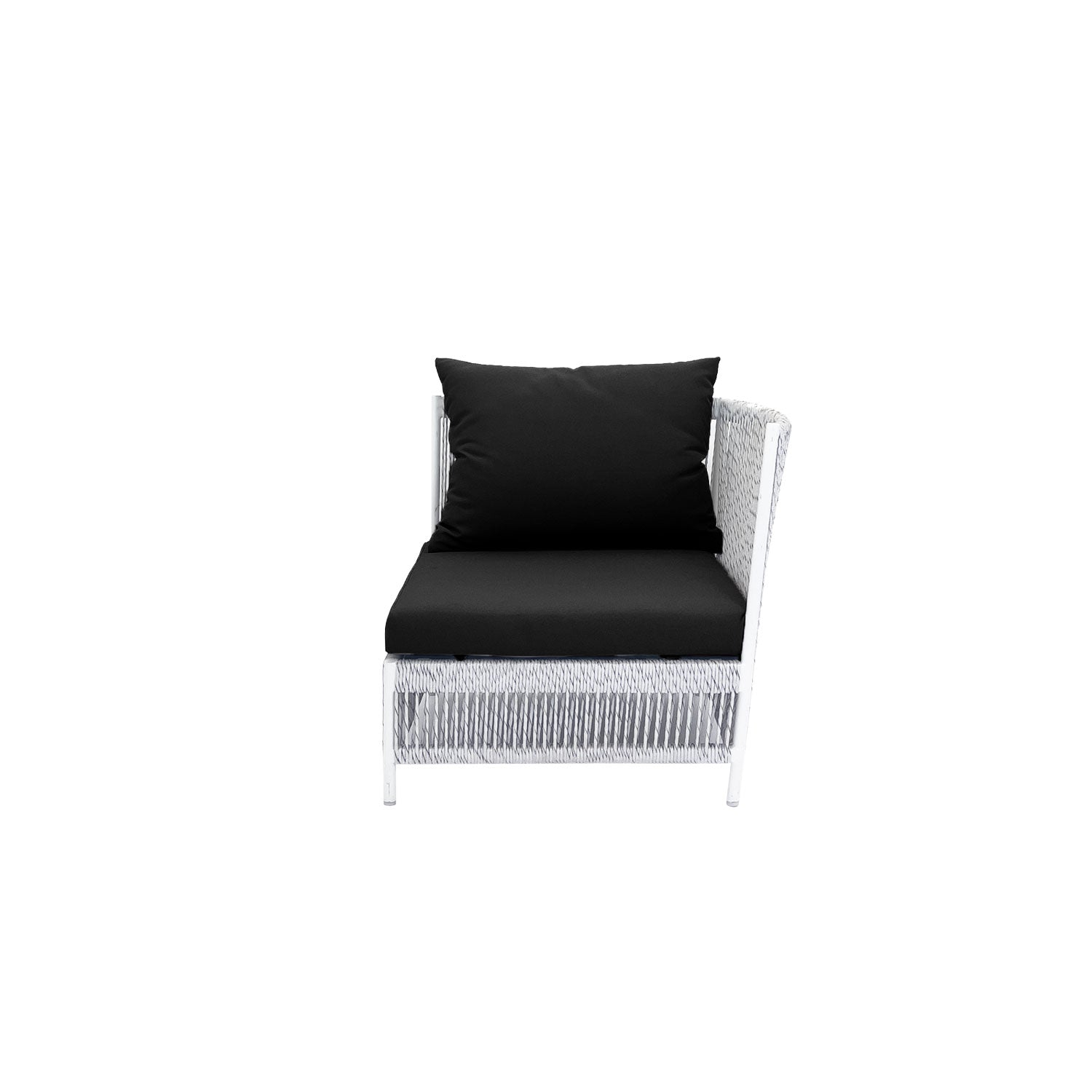 Planar Alu Modular Outdoor Corner White PT4 - Olefin Black