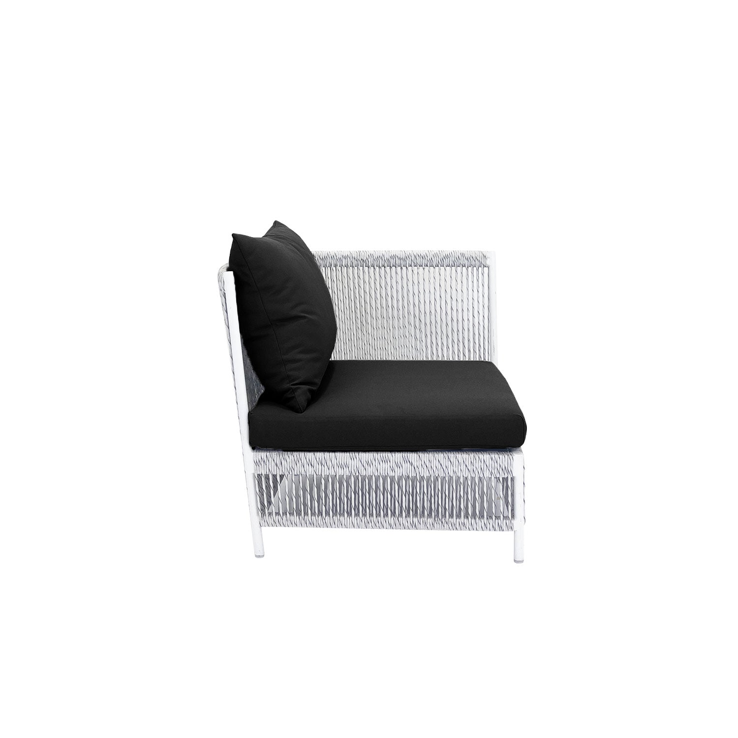 Planar Alu Modular Outdoor Corner White PT4 - Olefin Black