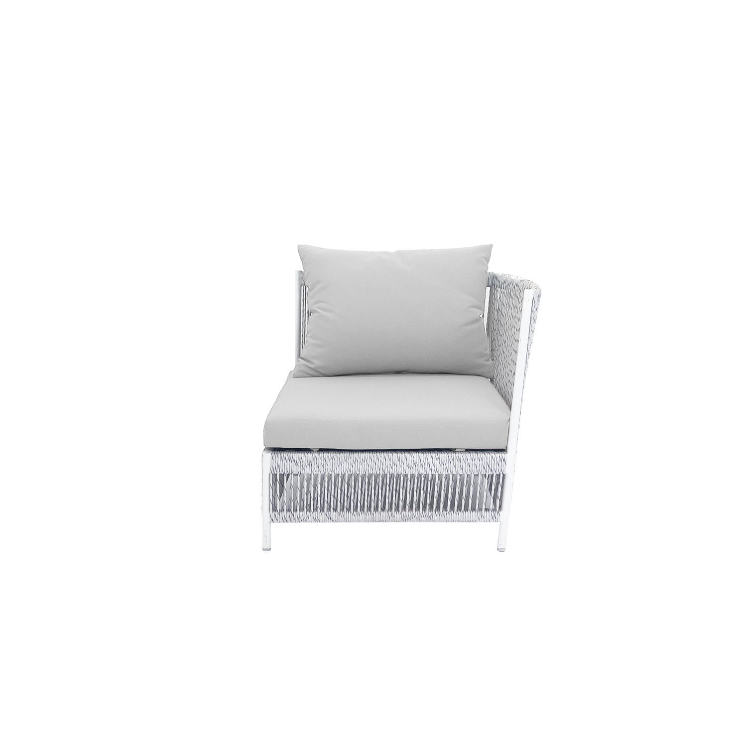 Planar Alu Modular Outdoor Corner White PT4 - Olefin Grey