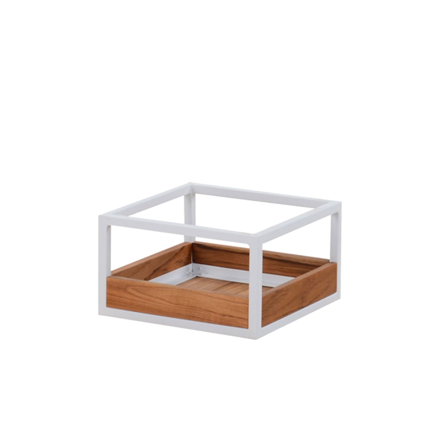 Planter Alu Block Square White - 35cm x 35cm