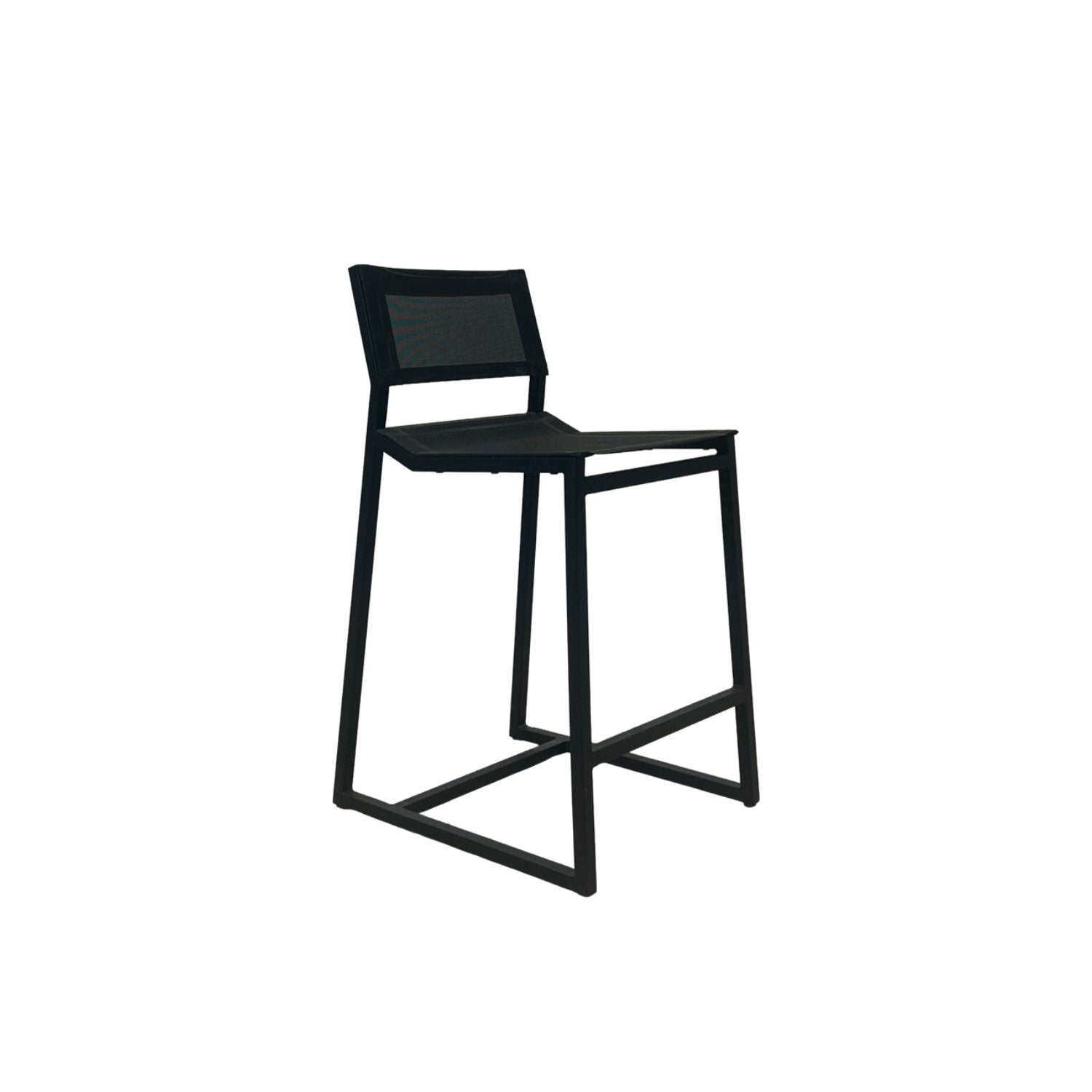 Salma Sail Alu Bar Chair - Black