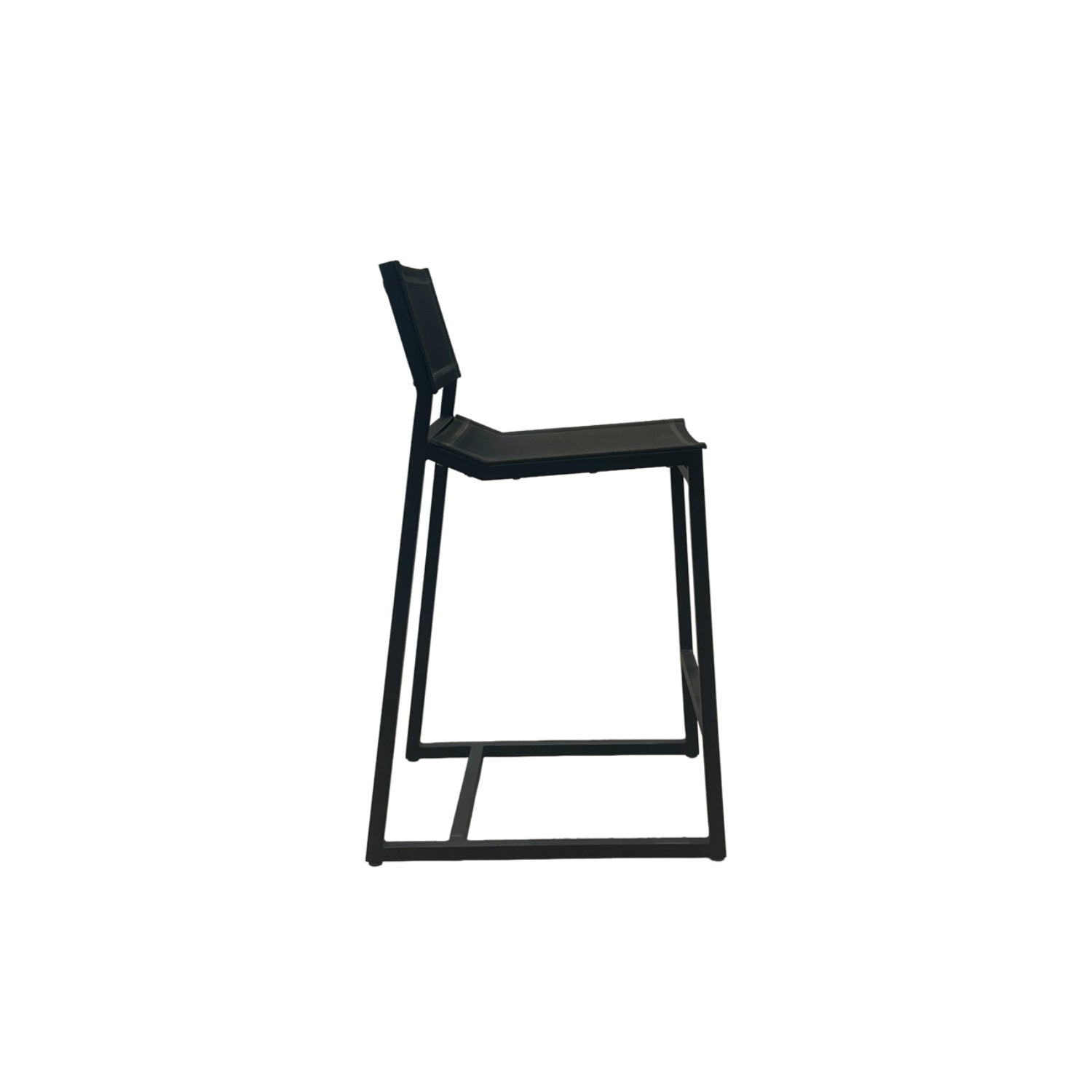 Salma Sail Alu Bar Chair - Black