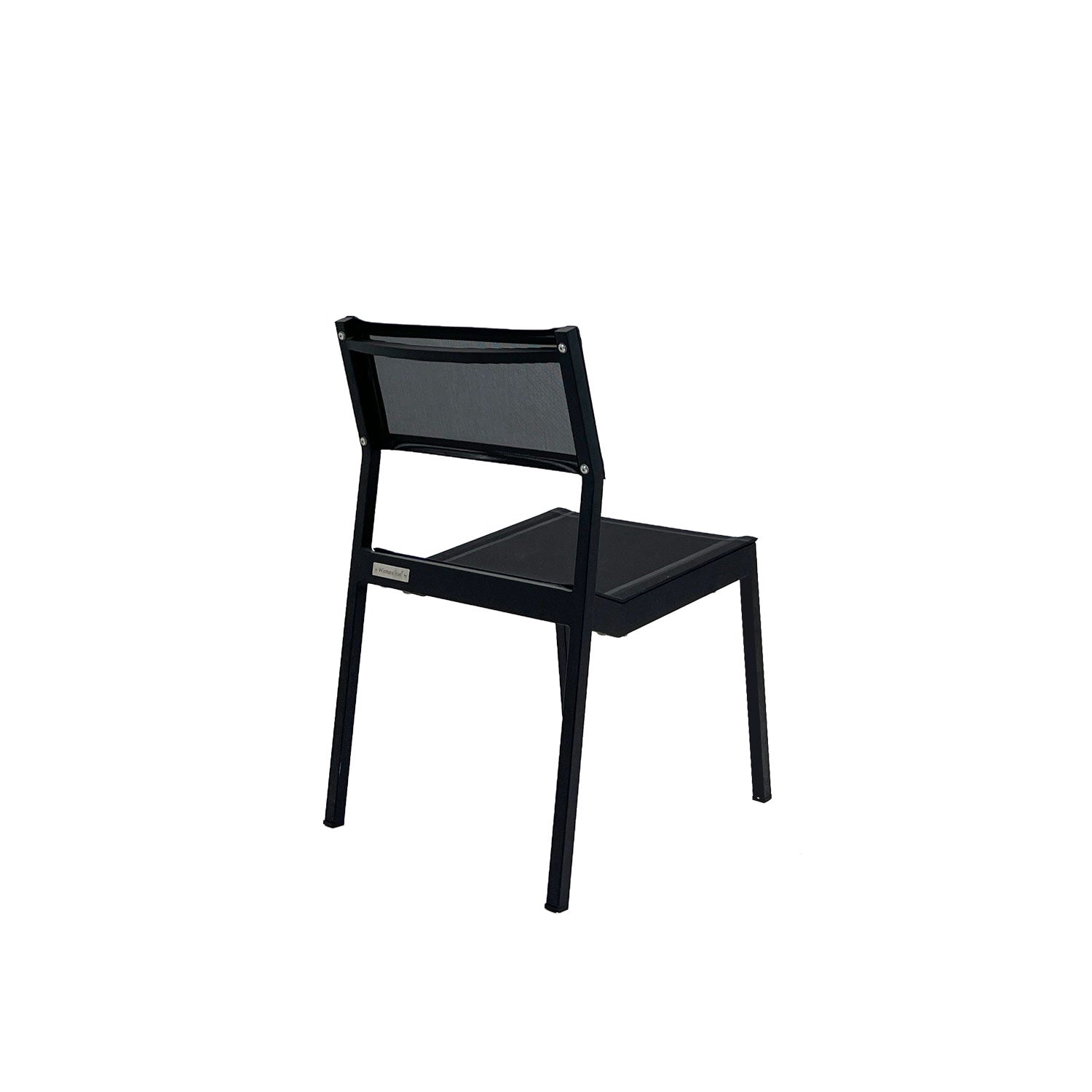 Salma Sail Alu Stacking Chair Black - Side Chair