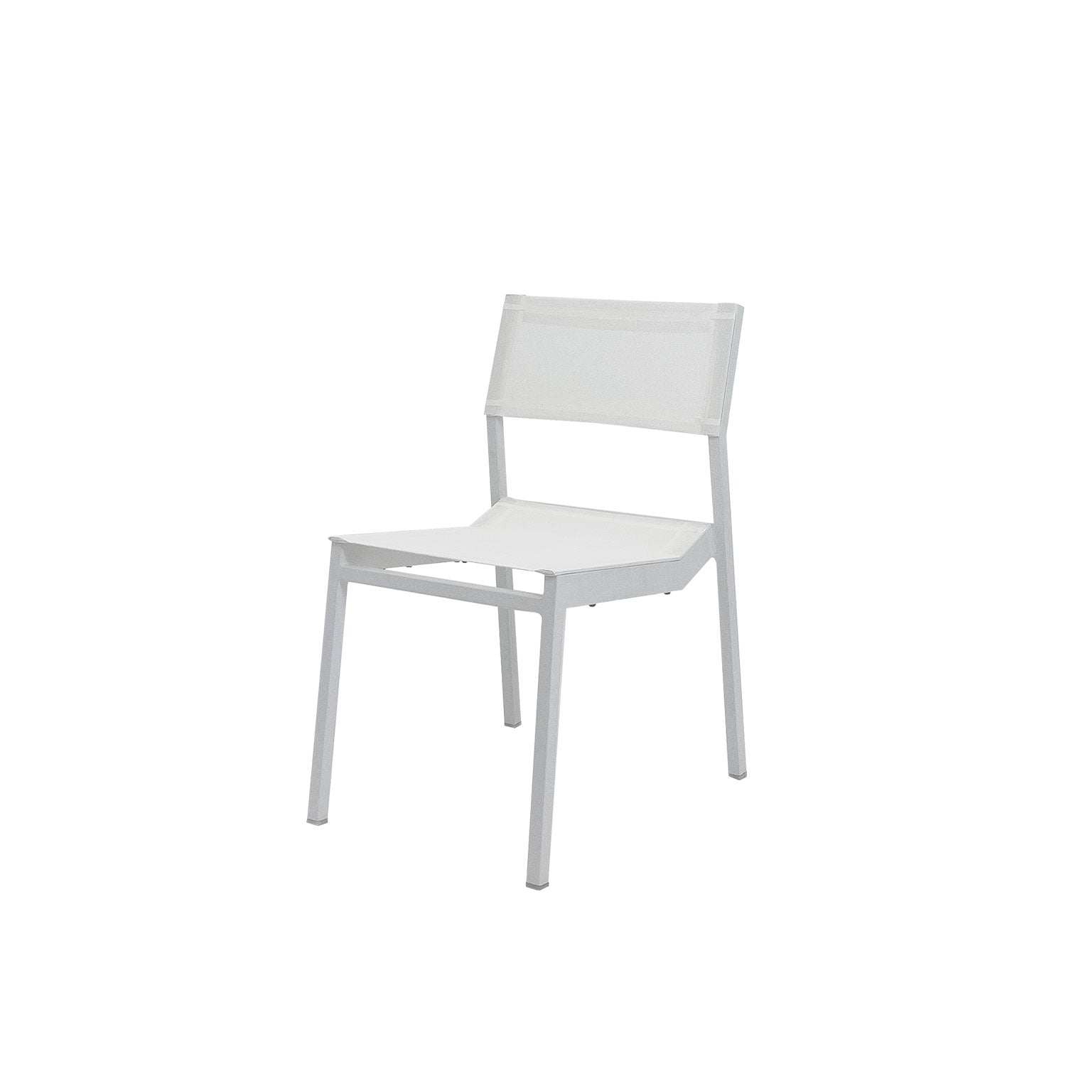 Salma Sail Alu Stacking Chair White - Side Chair