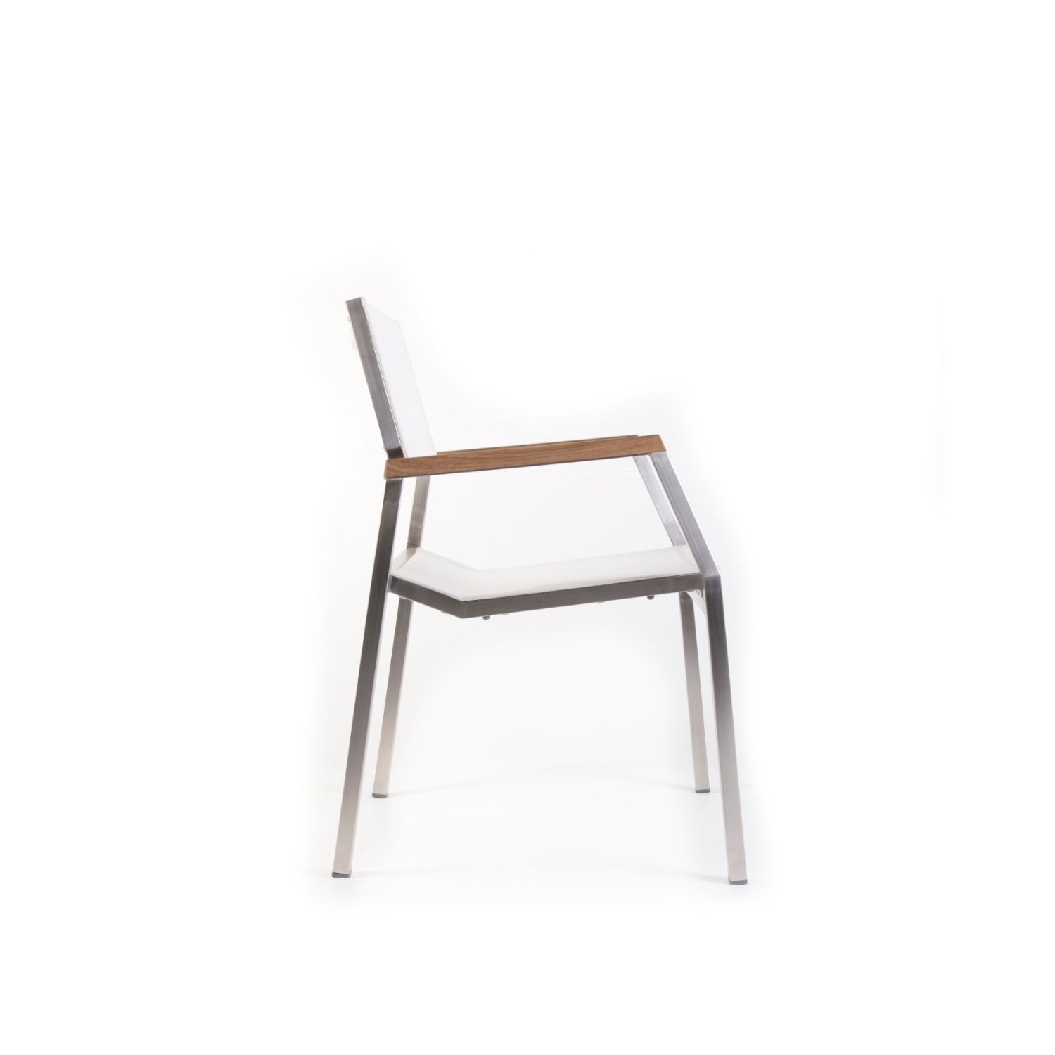 Salma Sail SS Outdoor Stacking Chair - White - Armhair