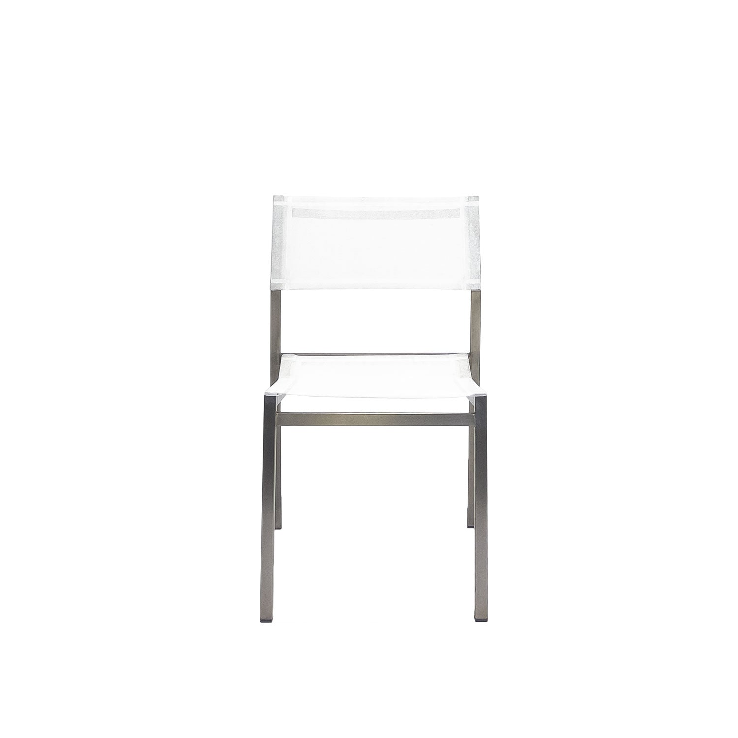 Salma Sail SS Outdoor Stacking Chair - White - Side Chair