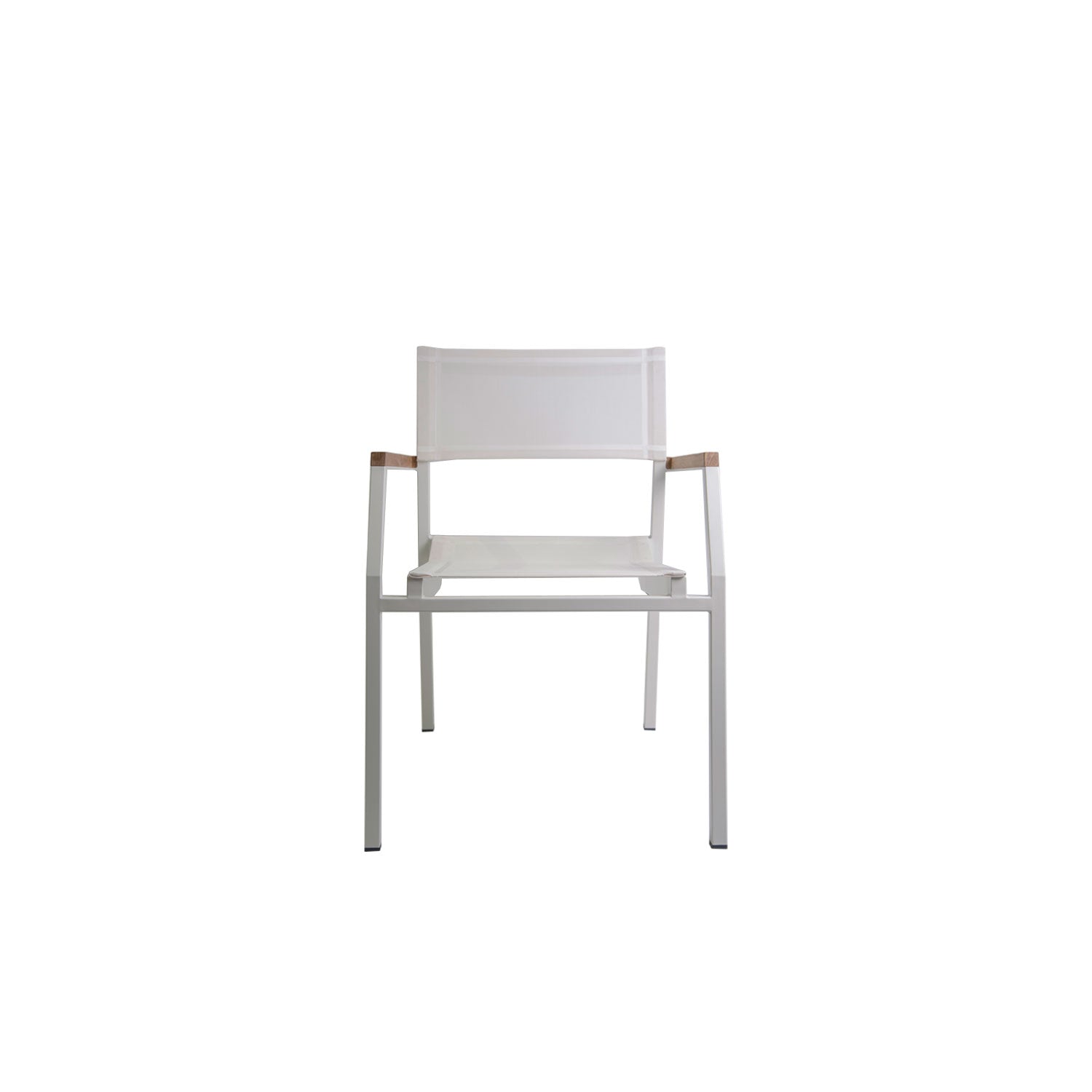 Salma Sail Alu Stacking Chair White - Armchair