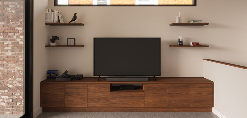 Aesthetic Functionality: Bespoke TV Wall Ensemble