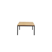 Tandem Alu Square Coffee Table Black - 70x70
