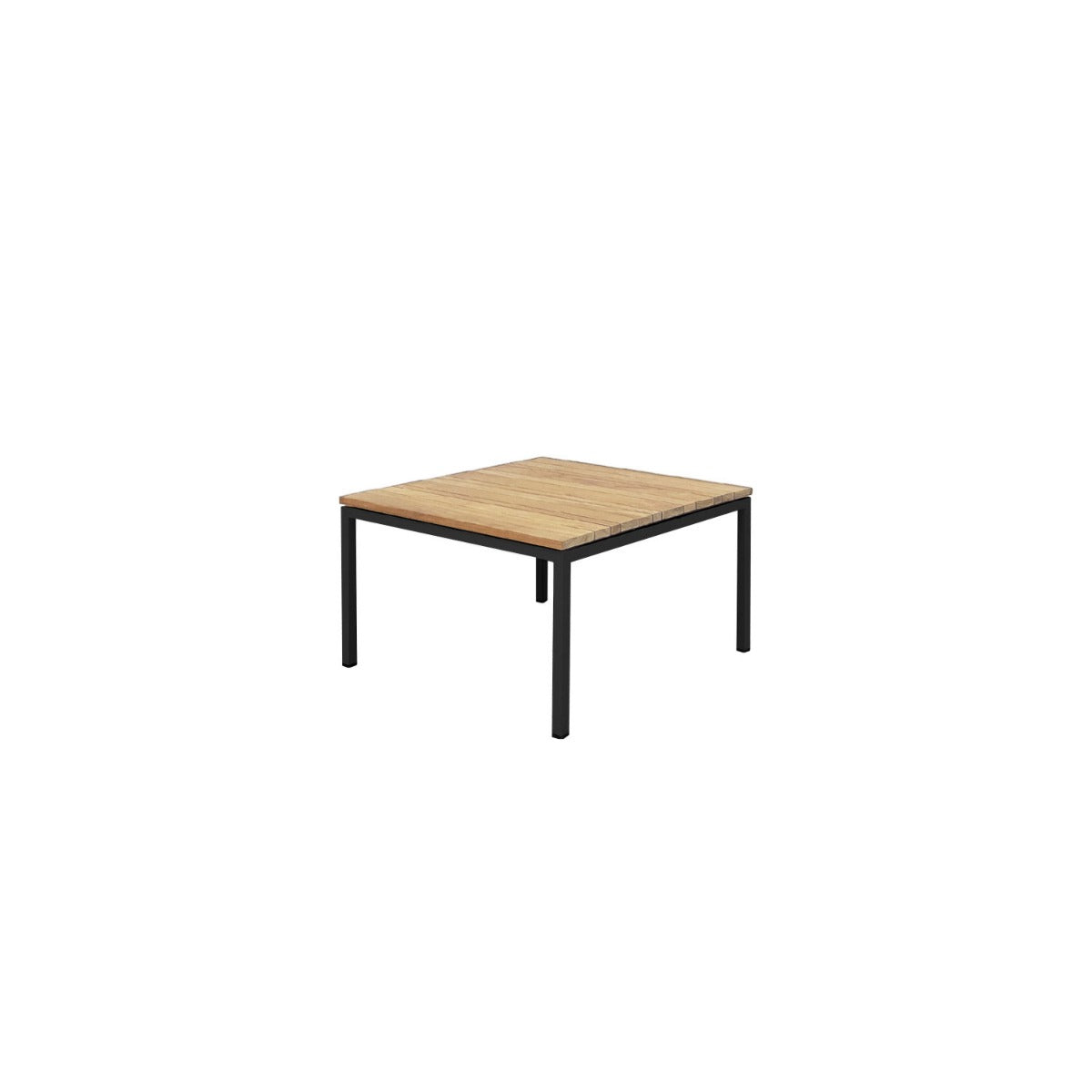 Tandem Alu Square Coffee Table Black - 70x70