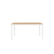 Tandem Alu Rectangular Outdoor Table White - 150x80 - 6 Seater