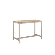 Tandem Alu Bar Table Taupe - Narrow Width - 120x70 - 4 Seater