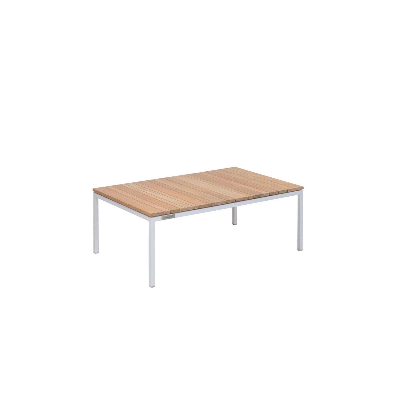 Tandem Alu Coffee Table Rectangular White