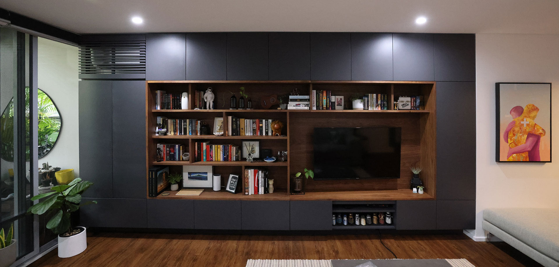 Effortless Elegance: Bespoke Wall Storage Unit