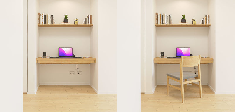 Effortless Efficiency: Alcove Desk Integration