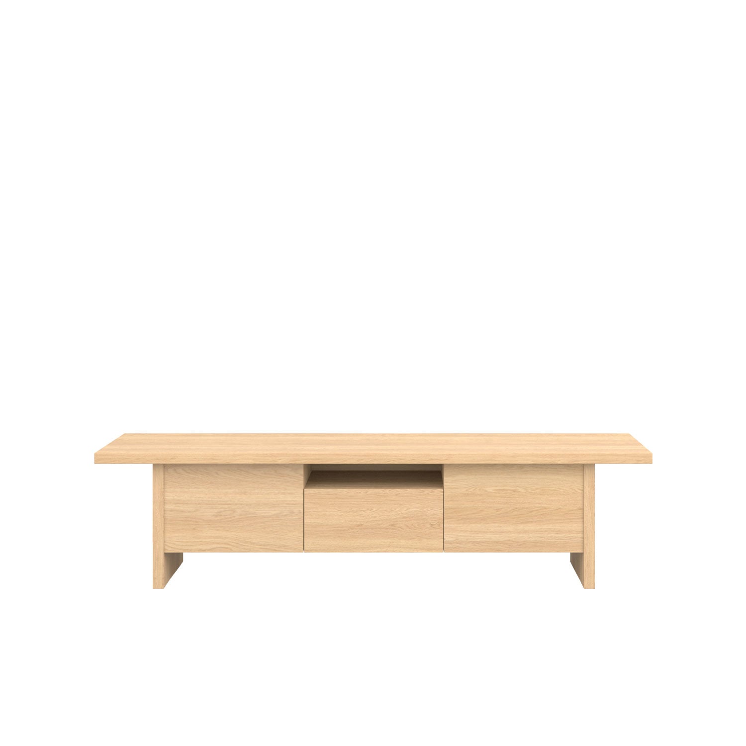 Zen TV Unit 200 Oak - Oak Veneer