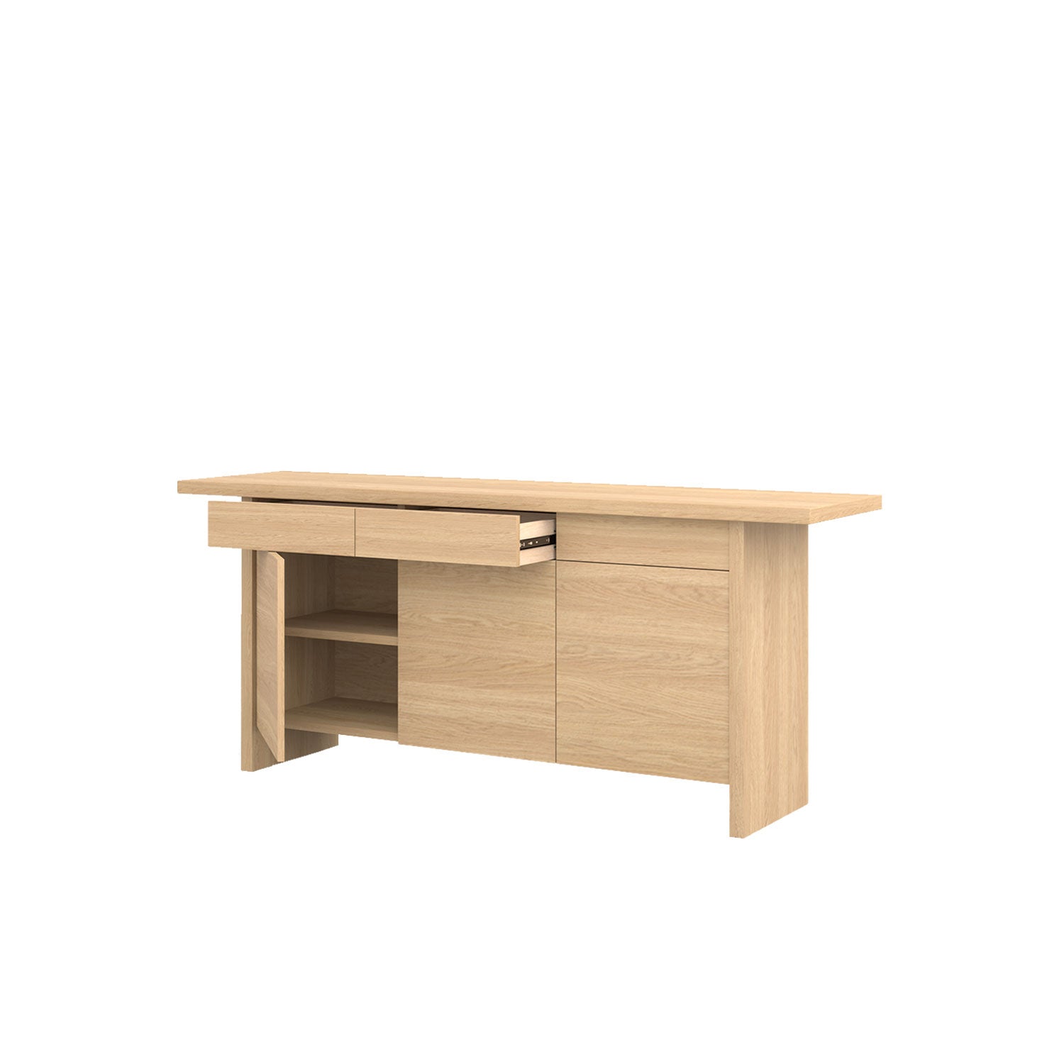 Zen Buffet 200 Oak - Oak Veneer